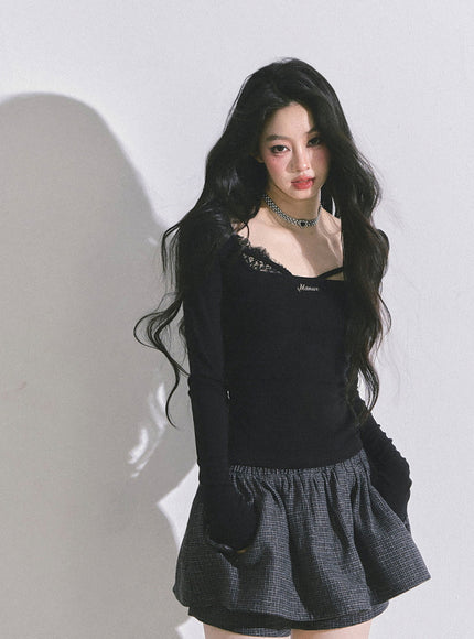 Hidden Allure Top - Black