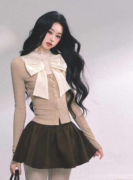 Grand Ribbon Knit Blouse