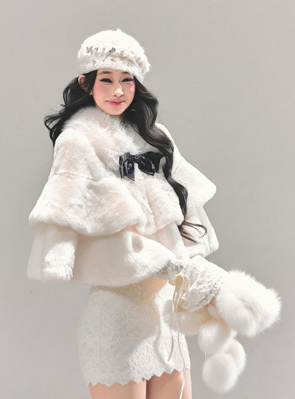 Snow Duchess Fur Cape