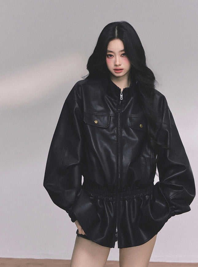 Midnight Edge Leather Jacket