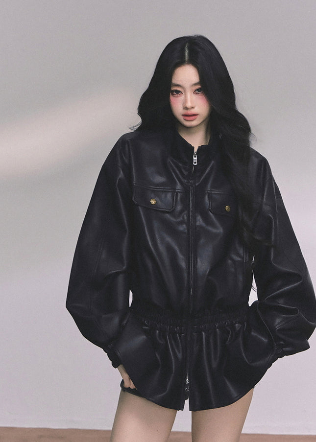Midnight Edge Leather Jacket