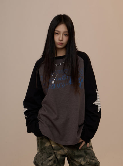 Frequency Raglan Tee - Black