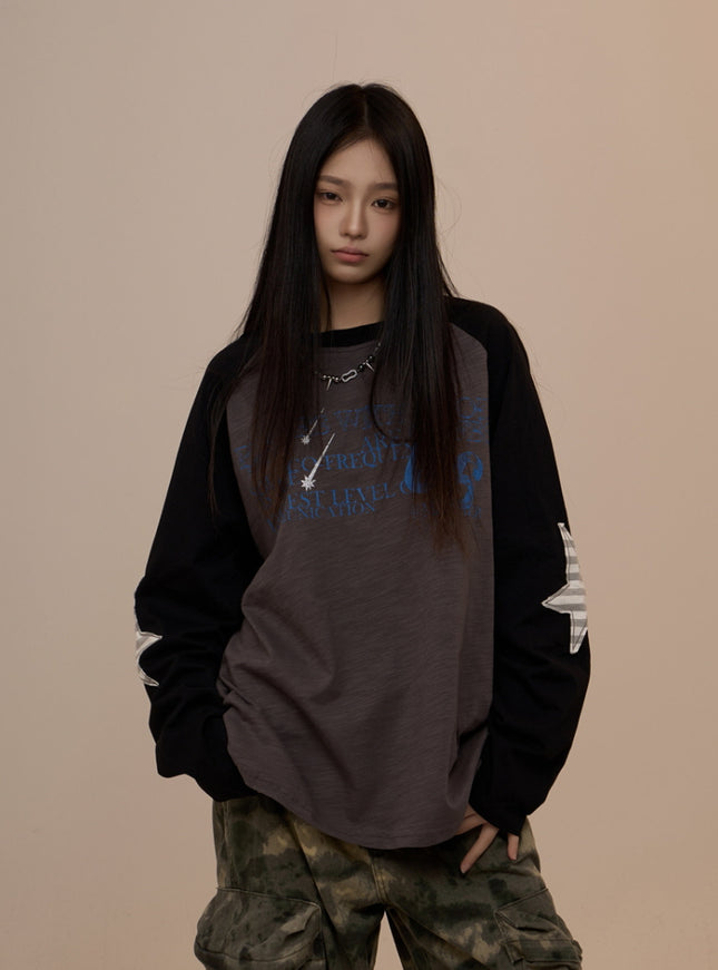Frequency Raglan Tee - Black
