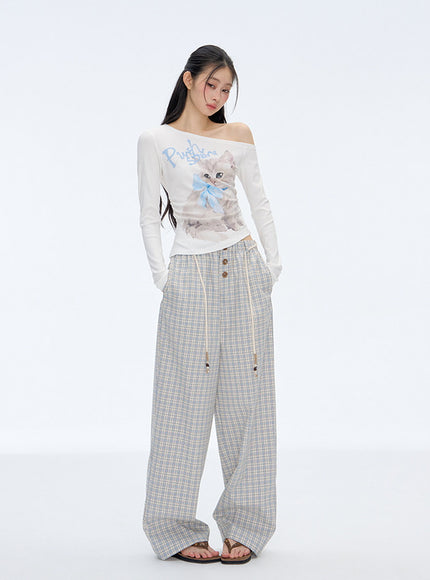 Lumi Cat Graphic Top