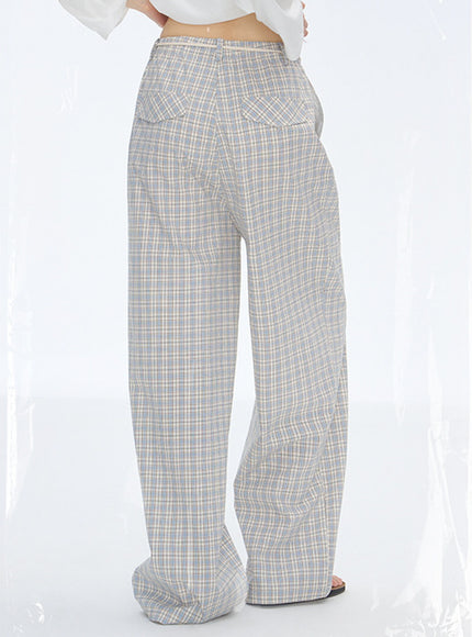 Loose Check Lounge Pants