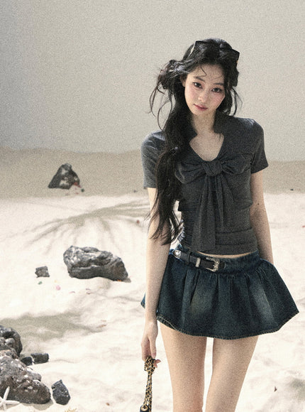 Moonwash Denim Skirt