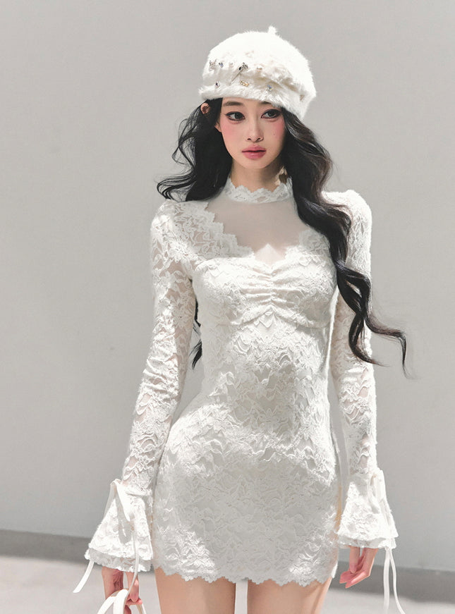 Ivory Whisper Lace Dress