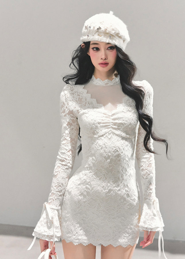 Ivory Whisper Lace Dress