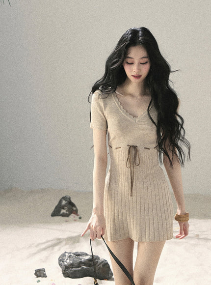 French Lace Knitted Dess