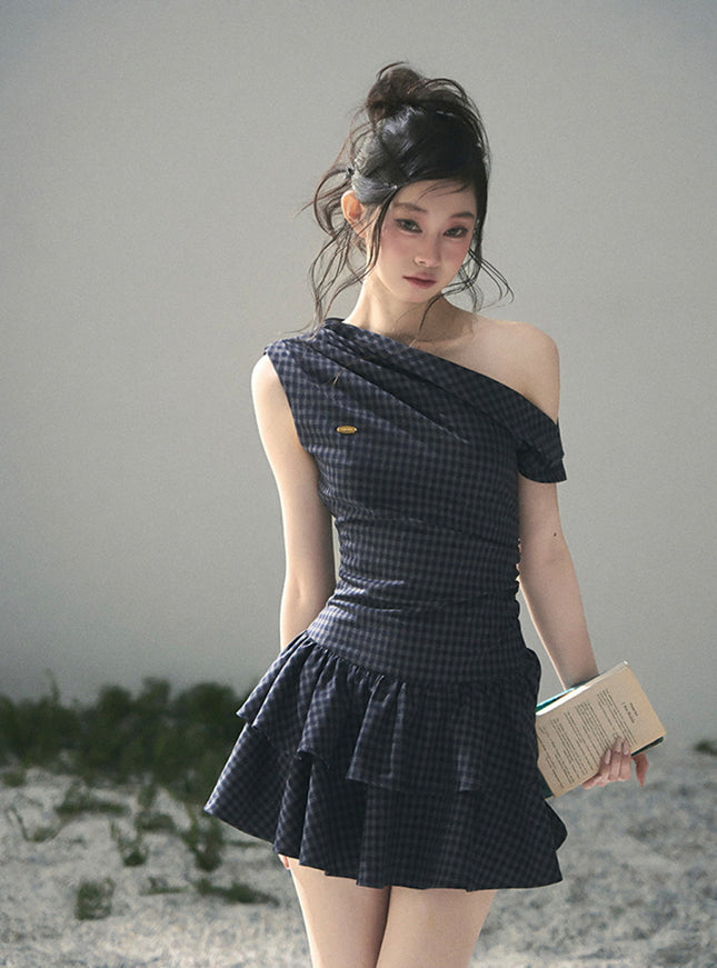 Moonlight Plaid Dress