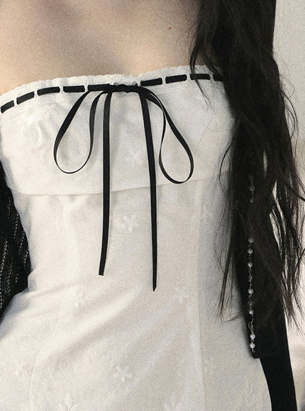 Soft Rebel Ribbon Mini Dress