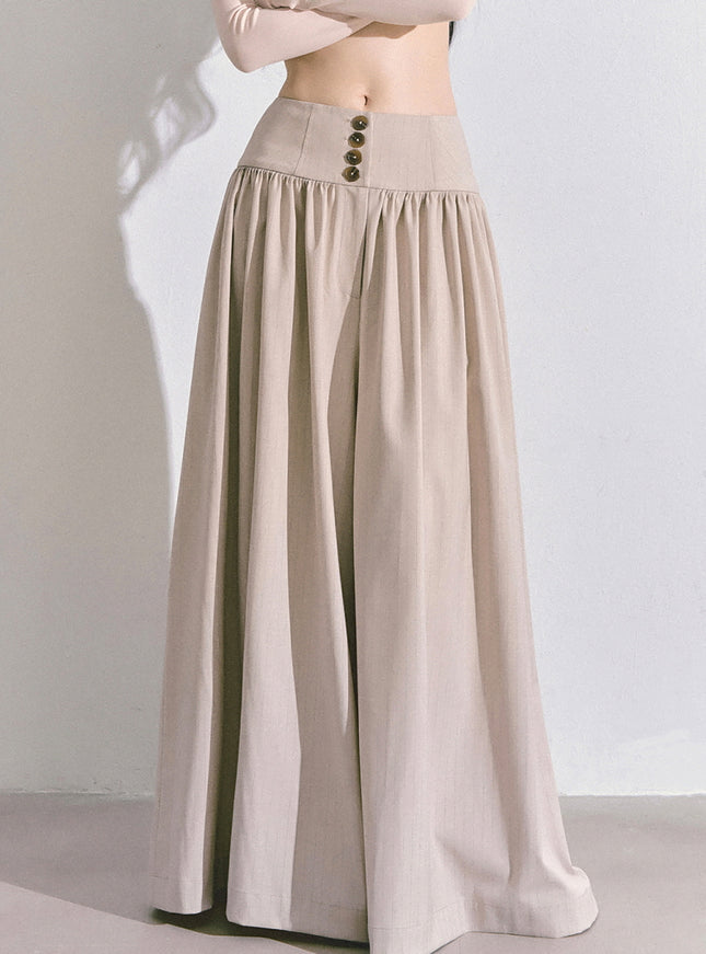 Muse Flow Wide Pants - Beige