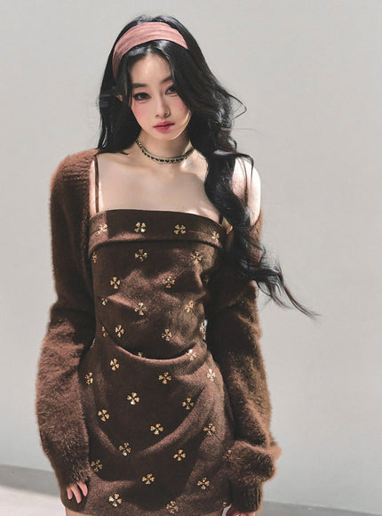 Brown Sugar Knit Dress Set