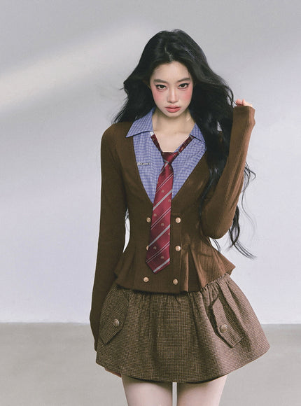 Vintage Brown Ivy Top