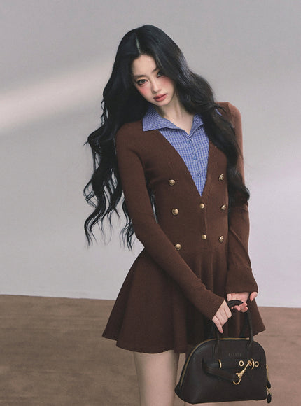 Autumn Scholar Brown Dress