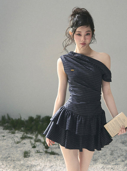 Moonlight Plaid Dress