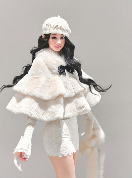 Snow Duchess Fur Cape