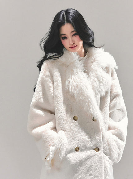 Luxe Winter Fur Collar Jacket