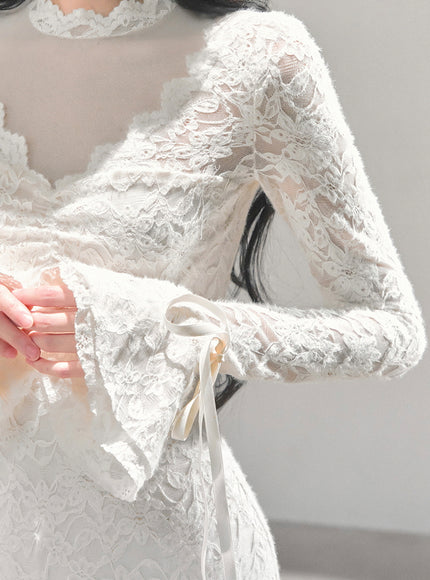 Ivory Whisper Lace Dress