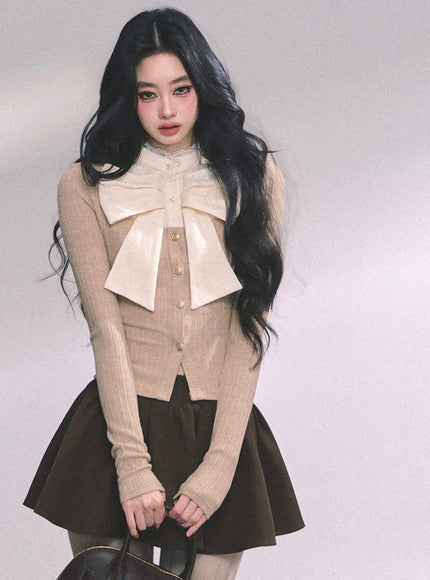 Grand Ribbon Knit Blouse