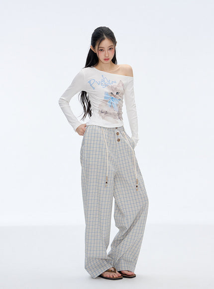 Lumi Cat Graphic Top