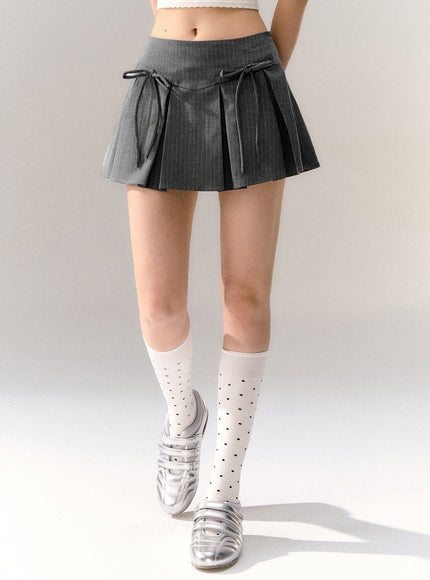 Side Tie Mini Skirt