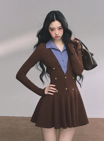 Autumn Scholar Brown Dress