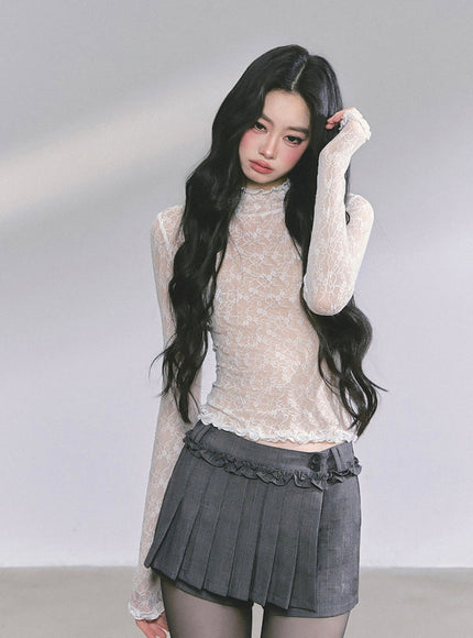 Ethereal Lace Sheer Top