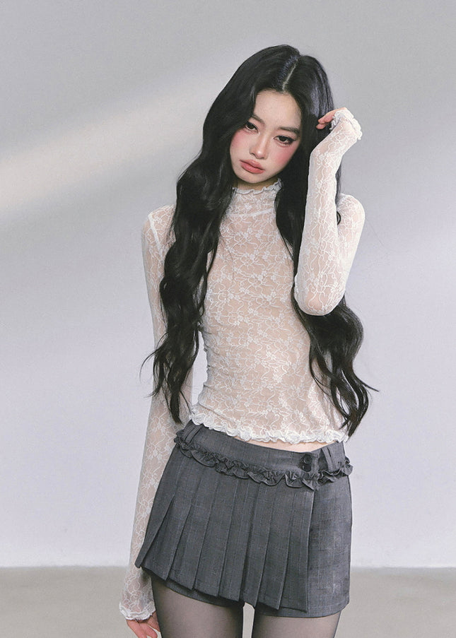 Ethereal Lace Sheer Top