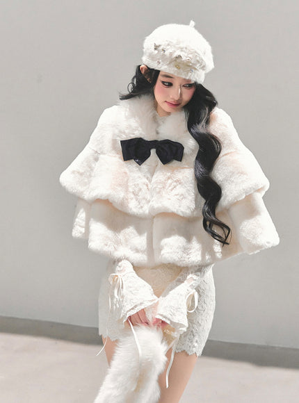 Snow Duchess Fur Cape
