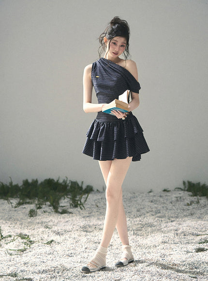 Moonlight Plaid Dress