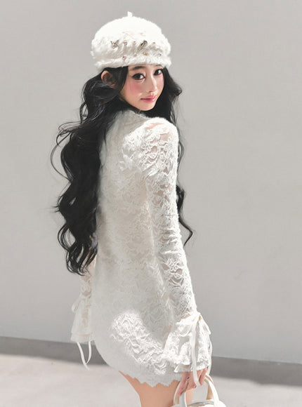 Ivory Whisper Lace Dress
