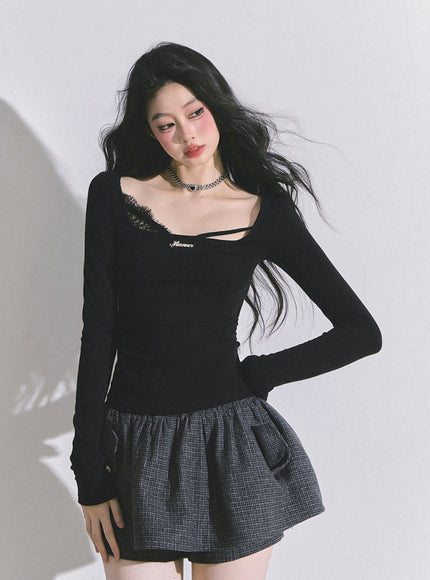 Hidden Allure Top - Black