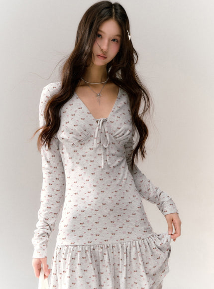 Baby Floral Tiny Ribbon Dress