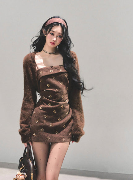 Brown Sugar Knit Dress Set