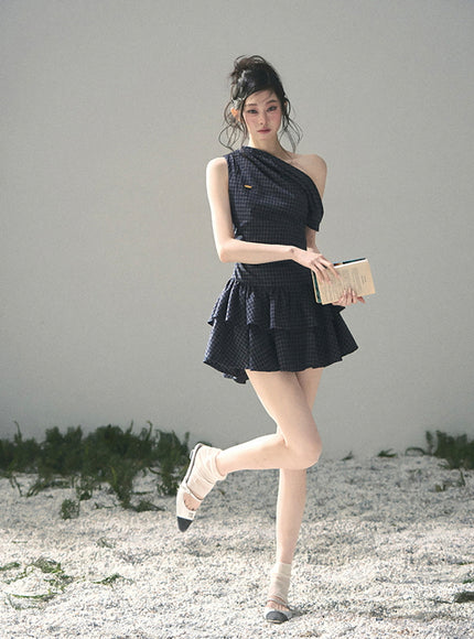 Moonlight Plaid Dress