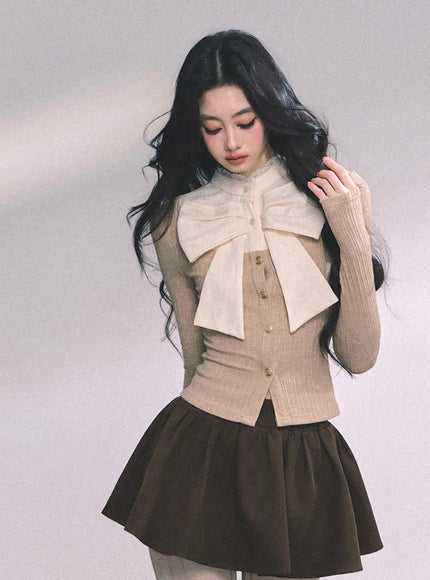 Grand Ribbon Knit Blouse