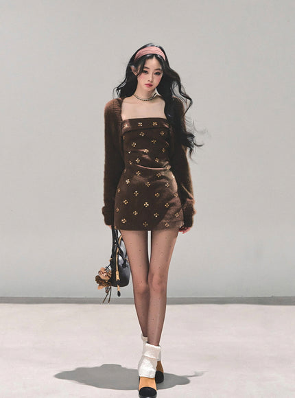 Brown Sugar Knit Dress Set