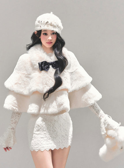 Snow Duchess Fur Cape