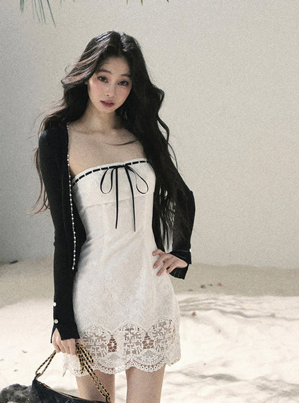 Soft Rebel Ribbon Mini Dress