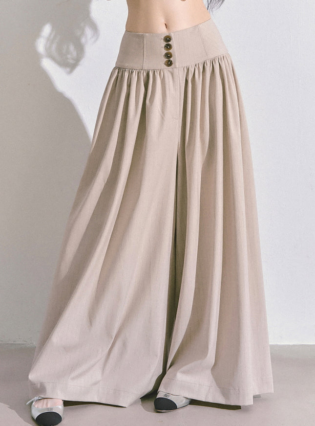 Muse Flow Wide Pants - Beige