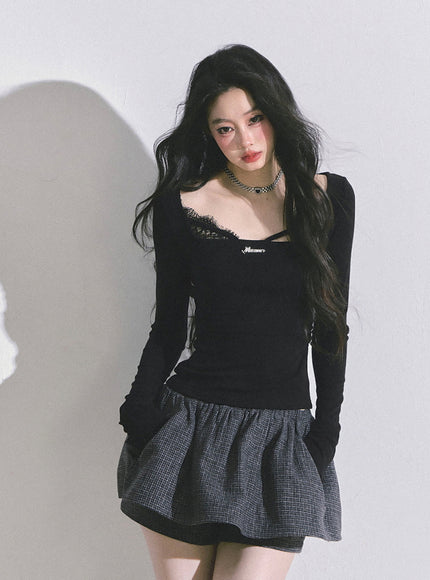 Hidden Allure Top - Black