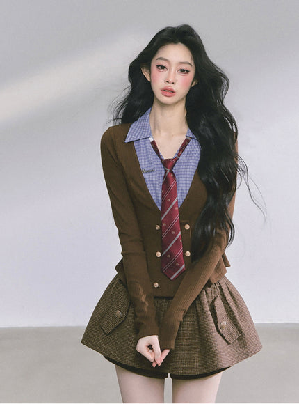 Vintage Brown Ivy Top