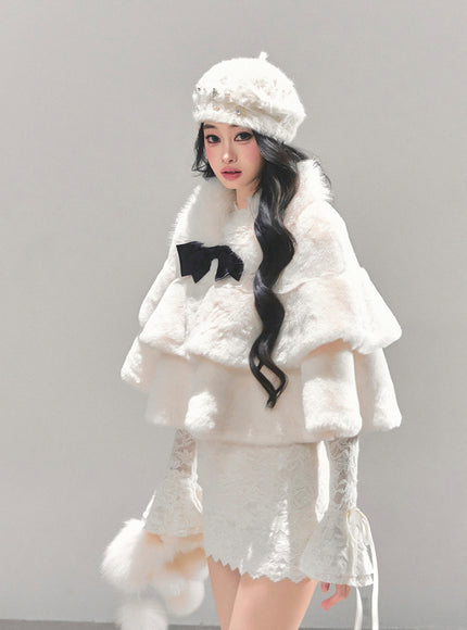 Snow Duchess Fur Cape