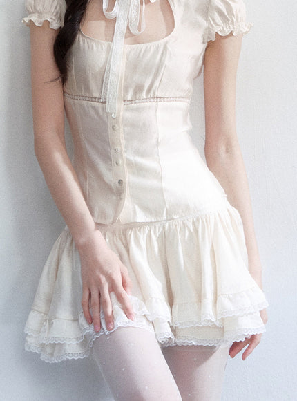Lumière Lace Blouse Set