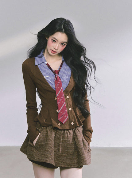 Vintage Brown Ivy Top