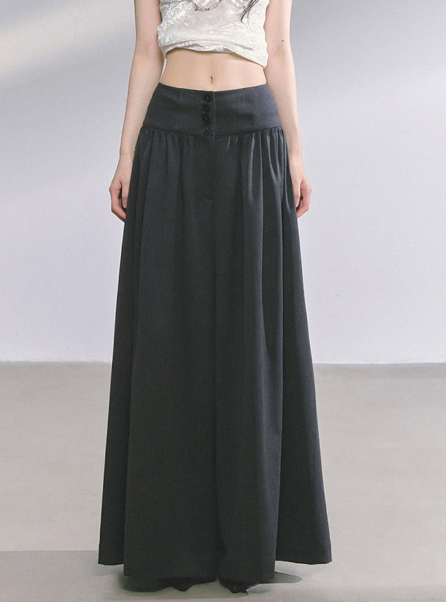Muse Flow Wide Pants - Dark Gray