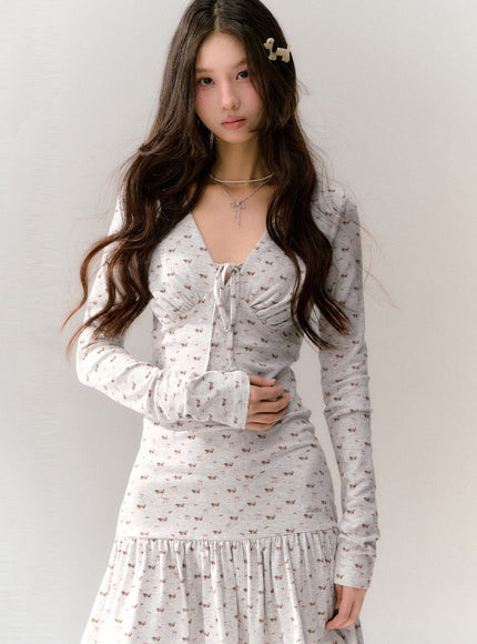 Baby Floral Tiny Ribbon Dress