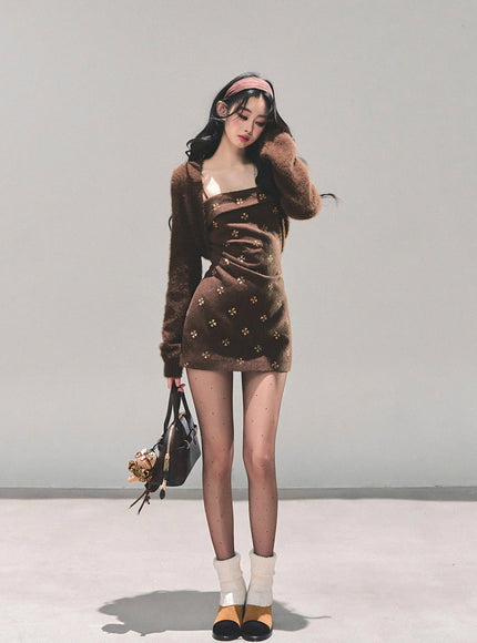 Brown Sugar Knit Dress Set