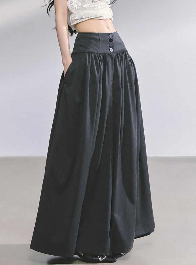 Muse Flow Wide Pants - Dark Gray